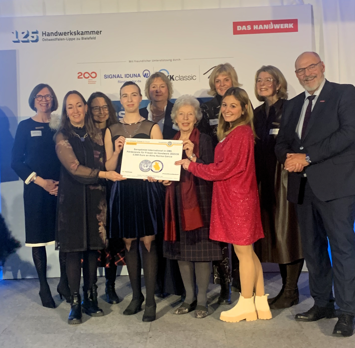 Verleihung SI-Förderpreis Handwerkerin